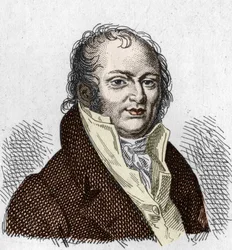 Portræt af Etienne Geoffroy Saint Hilaire Saint Hilaire (Saint-Hilaire) (1772-1844), fransk naturforsker. Stik fra 1835.