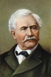 Portræt af Ferdinand de Lesseps (1805-1894), fransk diplomat og iværksætter.