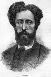 Portræt af Francois Jourde. Fransk revolutionær 1843-1893.