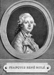 Portræt af François René Molé (1734-1802) .fransk skuespiller.