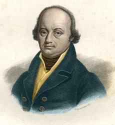 Portræt af Franz-Joseph Gall (Franz Joseph) (1758 - 1828), tysk læge, gravering af det 19. århundrede