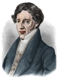 Portræt af Franz Grillparzer (1791-1872), østrigsk dramatiker.