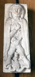 Portræt af Frederik 1. Barberossa (tysk romersk kejser af huset Hohenstaufen) (Waiblingen