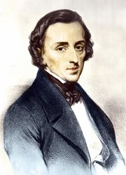 Portræt af Frédéric Chopin (1810-1849), polsk komponist.