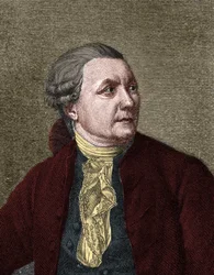 Portræt af Friedrich Gottlieb KLOPSTOCK (1724-1803) tysk digter.