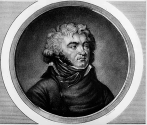 Portræt af general Jean Baptiste Kleber (1753-1800). Indgravering i "" Komplet samling af historiske malerier fra den franske revolution, i tre bind.""" 1804.