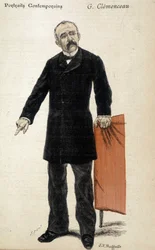 Portræt af Georges Clemenceau