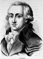 Portræt af Georges Couthon (1755-1794), fransk politiker.