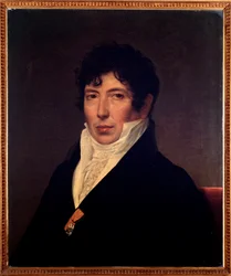 Portræt af Girolamo Crescentini (1762-1846) Italiensk sanger castrato (castrat) Anonymt maleri. 19. århundrede. Bologna Civic Bibliografisk museum