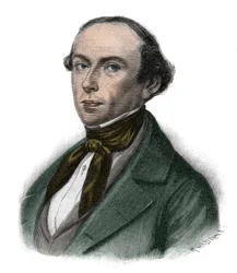 Portræt af Gottfried Ludolf Camphausen (1803-1890) preussisk politiker, Preussens premierminister - Gottfried Ludolf Camphausen (1803-1890) bankmand og Rhenan-politiker.
