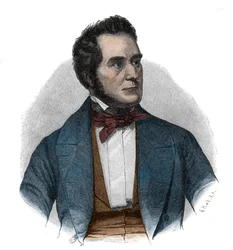 Portræt af Heinrich Wilhelm August Freiherr von Gagern (1799-1880), statsmand, der argumenterede for Tysklands forening - Portræt af Heinrich Wilhelm August von Gagern (1799-1880)