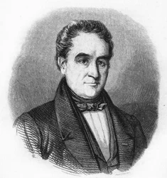 Portræt af Hendrik Tollens 1780-1856. hollandsk digter.