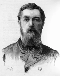 Portræt af Henri Roulleaux Dugage (1849-1887) deputeret mellem 1885 og 1887.