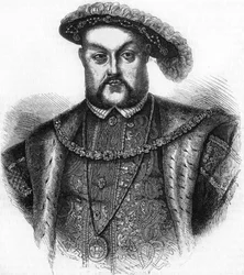 Portræt af Henrik VIII, konge af England og Irland (1491-1547).