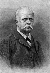 Portræt af Hermann Louis Ferdinand von Helmholtz (1821 - 1894), tysk fysiker og fysiolog. Gravering i "" Nature: gennemgang af videnskaberne og deres anvendelser til kunst og industri "" af 22. september 1894.
