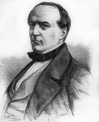 Portræt af Hippolyte Fortoul (1811-1856). Marineminister og minister for offentlig undervisning. Stik fra 1866.