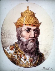 Portræt af Ivan IV den Forfærdelige (1530 - 1584), russisk zar.