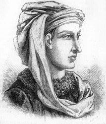 Portræt af Jacques Coeur (ca. 1400-1456), sølvkunstner af kong Charles VII. Indgravering af det 19. århundrede.