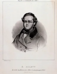Portræt af Jacques Fromental Halevy (gravering)