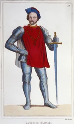 Portræt af Jacques de Chabannes Lord of LA PALICE. Marskal af Frankrig 1470-1525.