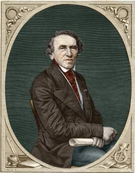 Portræt af Jakob Liebmann Meyerbeer (1791-1864), tysk komponist.