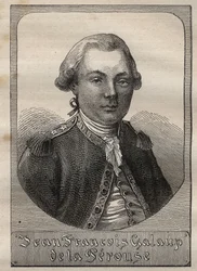 Portræt af Jean Francois de Galaup, greve af La Perouse (1741-1788) - illustration taget fra "De store sømænd i det 18. århundrede""