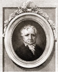 Portræt af Jean Honoré Fragonard, fransk maler (1732 - 1806).