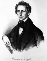 Portræt af Christian Andreas Doppler (1803-1853), østrigsk fysiker. Fra Franz Sir