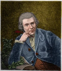 Portræt af Johann Wilhelm Ludwig Gleim (1719-1803) tysk digter.