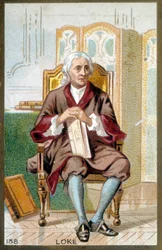 Portræt af John Locke (1632-1704), engelsk filosof. 1800-tallets kromolitografi.