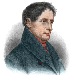 Portræt af Joseph Karl Benedikt von Eichendorff (1788-1857), tysk digter og romanforfatter.