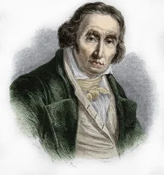 Portræt af Joseph Marie Jacquard (1752-1834), fransk mekaniker opfinder af væven.