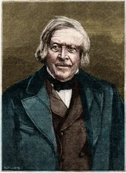 Portræt af Jules Michelet, fransk historiker og forfatter (1798 - 1874).
