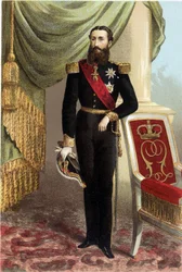 Portræt af Leopold II, belgiernes konge