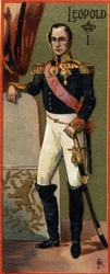 Portræt af Leopold I 1. 1. af Belgien (1790-1865).