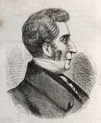 Portræt af Louis Charles Bonaventure Pierre, greve af Mesnard 1769-1842 - gravering