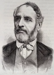 Portræt af Louis Charles Delescluze, fransk journalist og politiker (1809-1871)