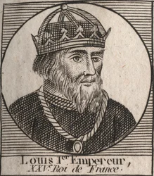Portrait of Louis I the "Pious" dani