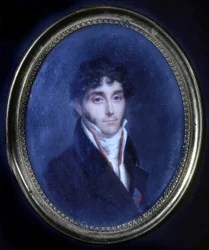 Portræt af Louis Mathieu, greve af Molè (1781 - 1855), medaljon
