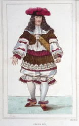 Portræt af Louis XIV (1638 - 1715), konge af Frankrig.
