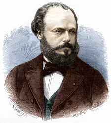 Portræt af Marcel Deprez (1843-1918), fransk ingeniør og fysiker.