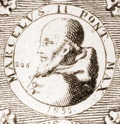 Portræt af Marcel II (1501 - 1555).