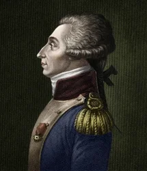 Portræt af Marie Joseph Gilbert Motie Motier, Marquis de Lafayette (1757-1834), fransk aristokrat og militær.