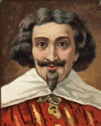 Portræt af Miguel de Cervantes (1547-1616) Spansk forfatter Miguel Cervantes de Saavedra.