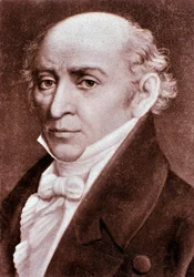 Portræt af Muzio Clementi (1752-1832) italiensk komponist fra det 19. århundrede. Milano, konservatoriets bibliotek