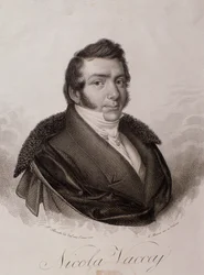 Portræt af Nicola Vaccai (gravering