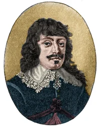 Portræt af den tyske digter Paul Fleming (1609 1640).