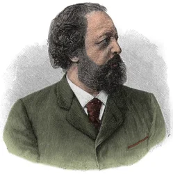 Portræt af Paul Johann Ludwig von Heyse (1830-1914) tysk forfatter.