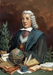 Portræt af Pedro Rodríguez Campomanes. 1723-1802. fra "Science and its Men"" af Louis Figuier. Barcelona 1881