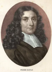 Portræt af Pierre Bayle fransk filosof og forfatter (1647-1706)